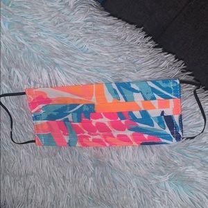 Lilly Pulitzer pineapple fabric mask